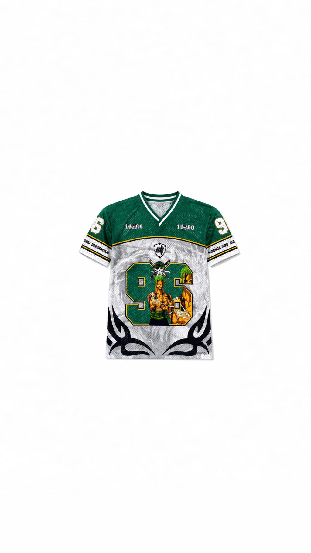 Roronoa Zoro #96 Premium Anime Mesh Baseball Jersey