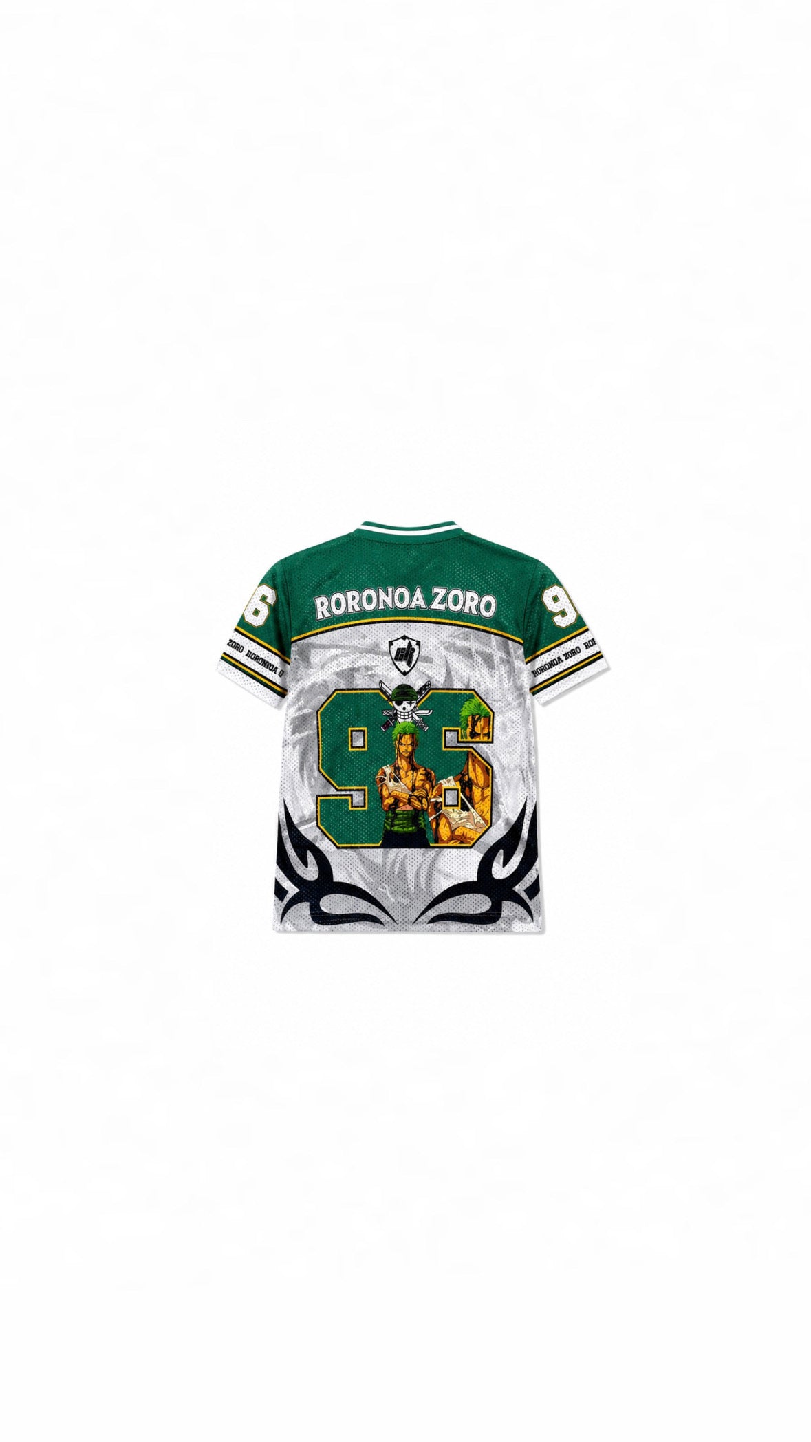 Roronoa Zoro #96 Premium Anime Mesh Baseball Jersey