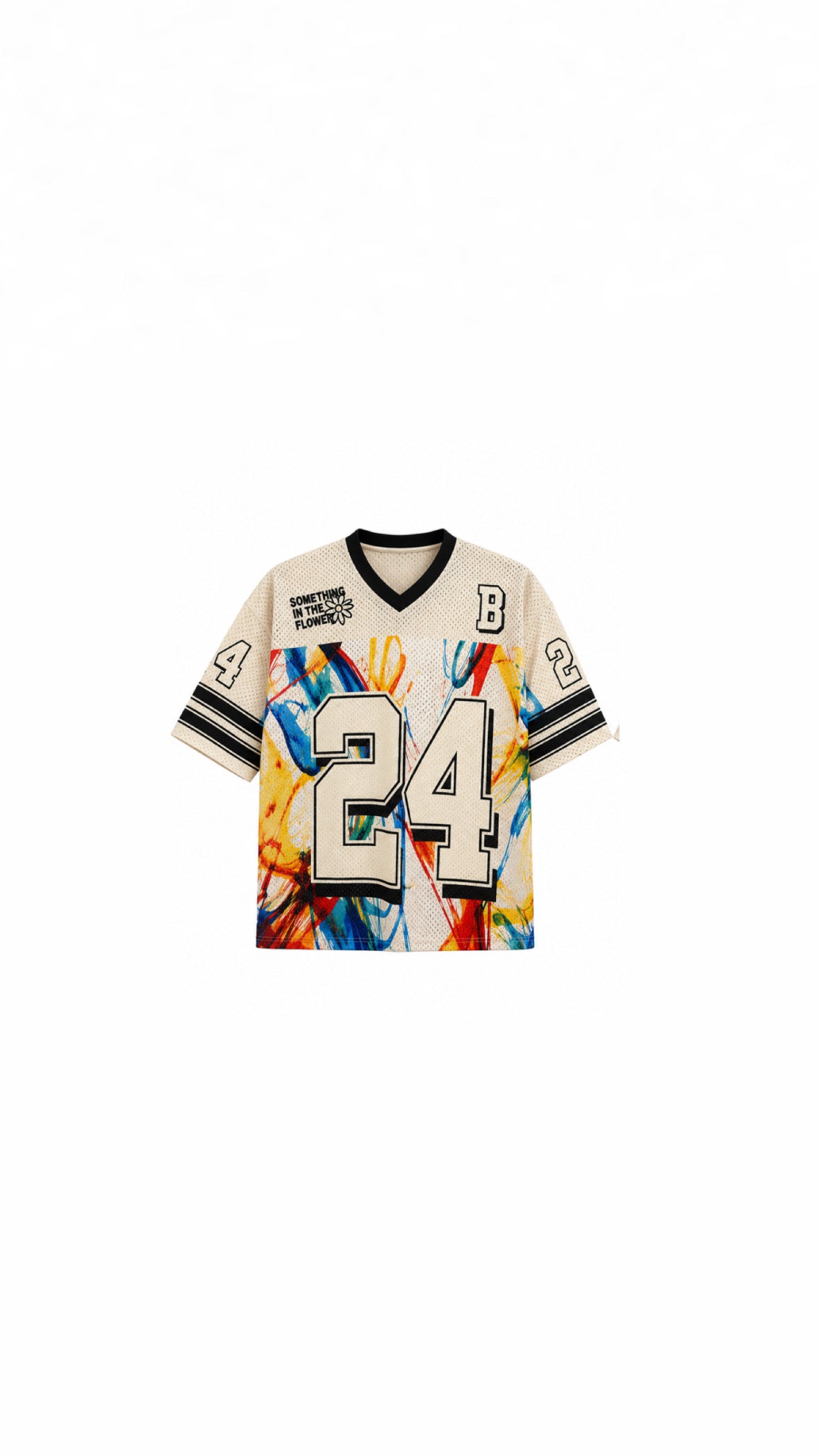 Netted Abstract Splash Varsity Jersey