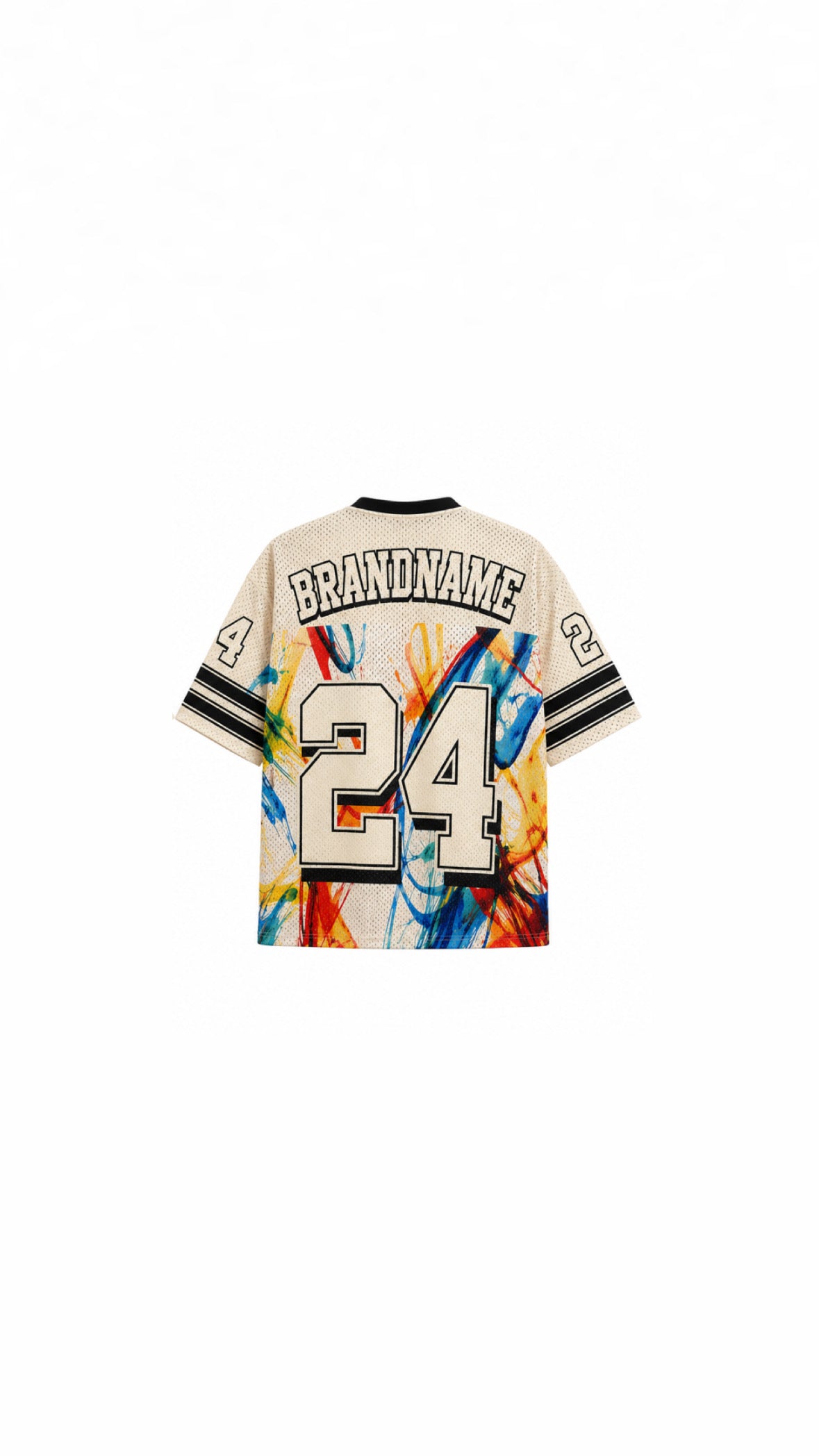 Netted Abstract Splash Varsity Jersey