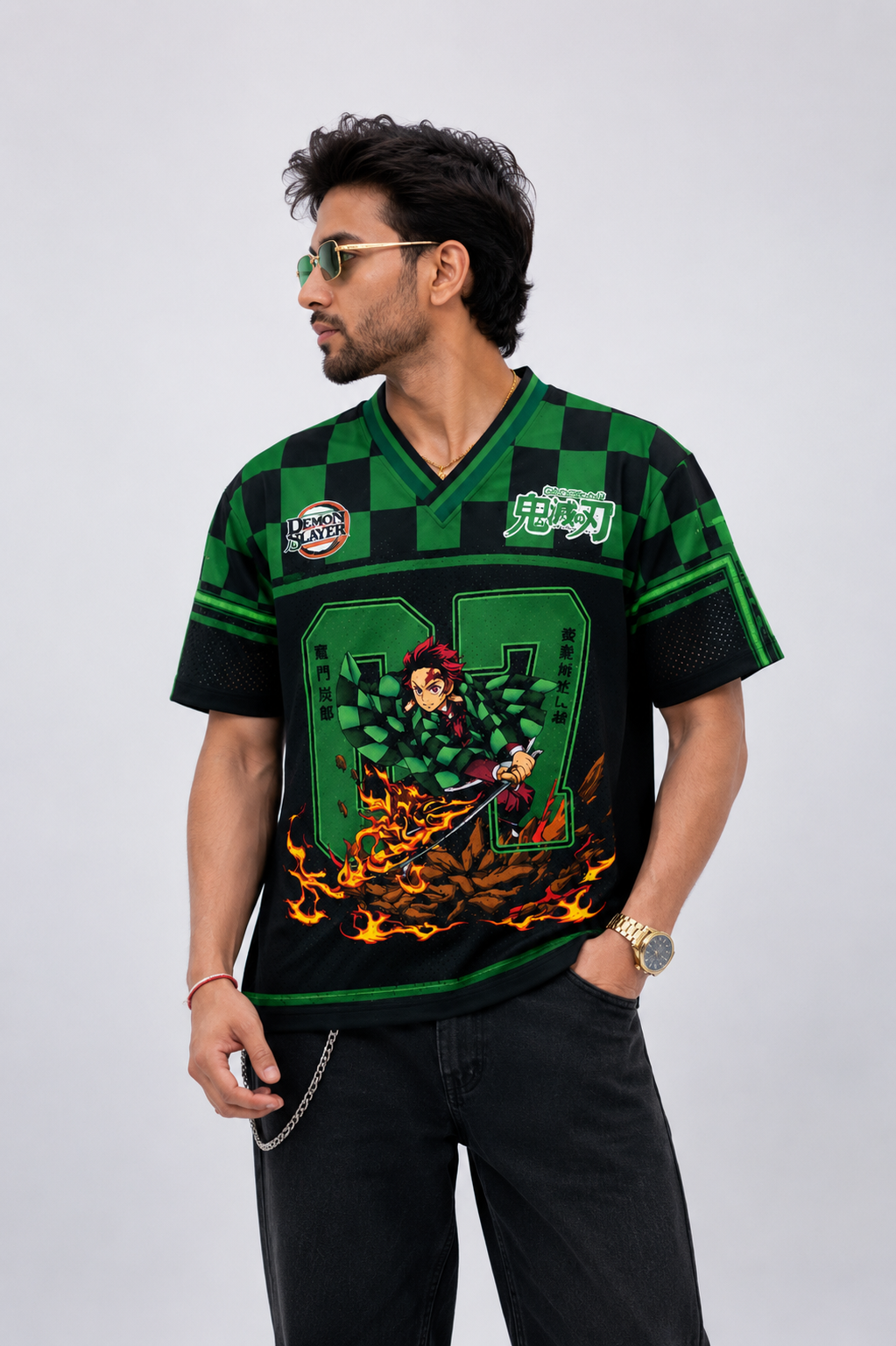 Tanjiro Kamado #07 Premium Mesh Jersey