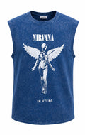 Nirvana Angel Graphic Sleeveless Tee
