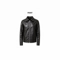 Minimalist Black Leather Jacket