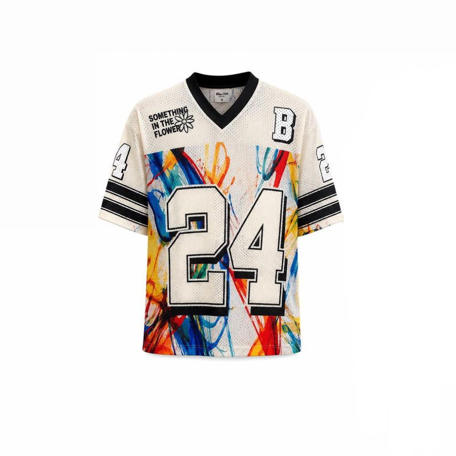 Netted Abstract Splash Varsity Jersey